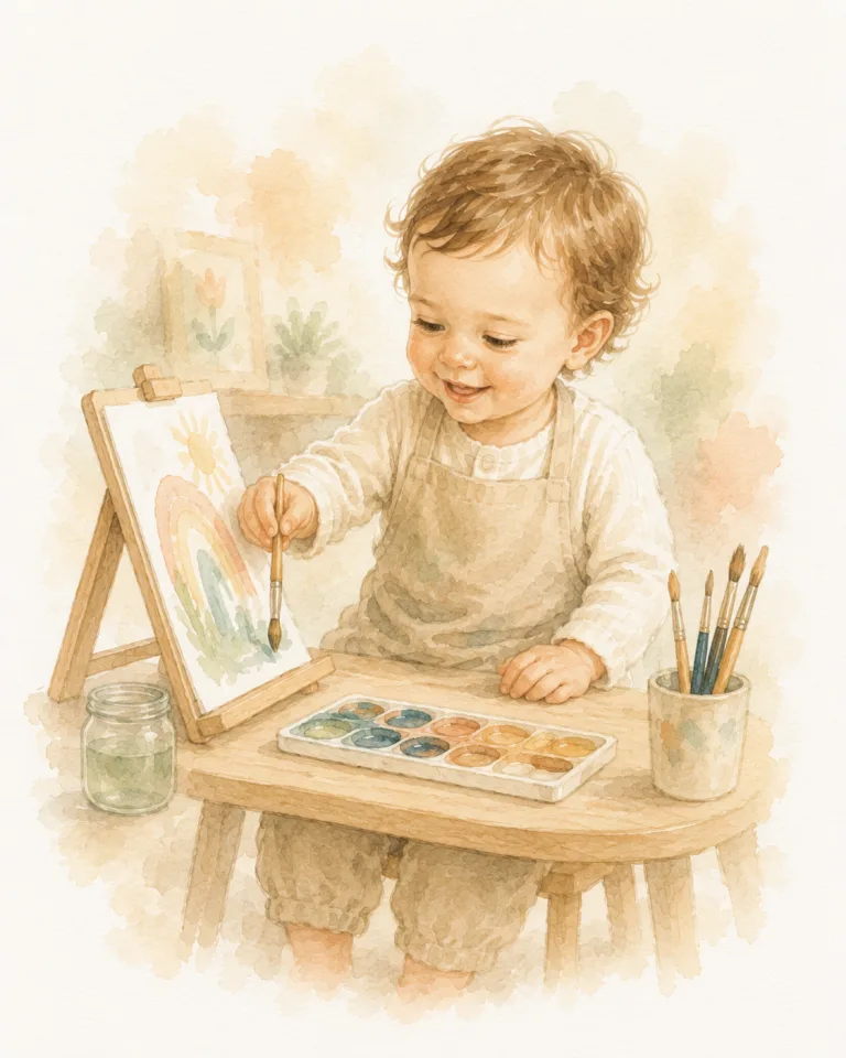 Child painting from the May 2026 Story